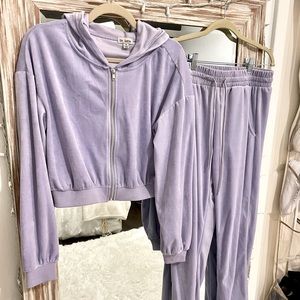 Velour jumpsuit